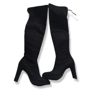 Sam Edelman Women's 'Kent' Tall Over the Knee Boot Black Suede